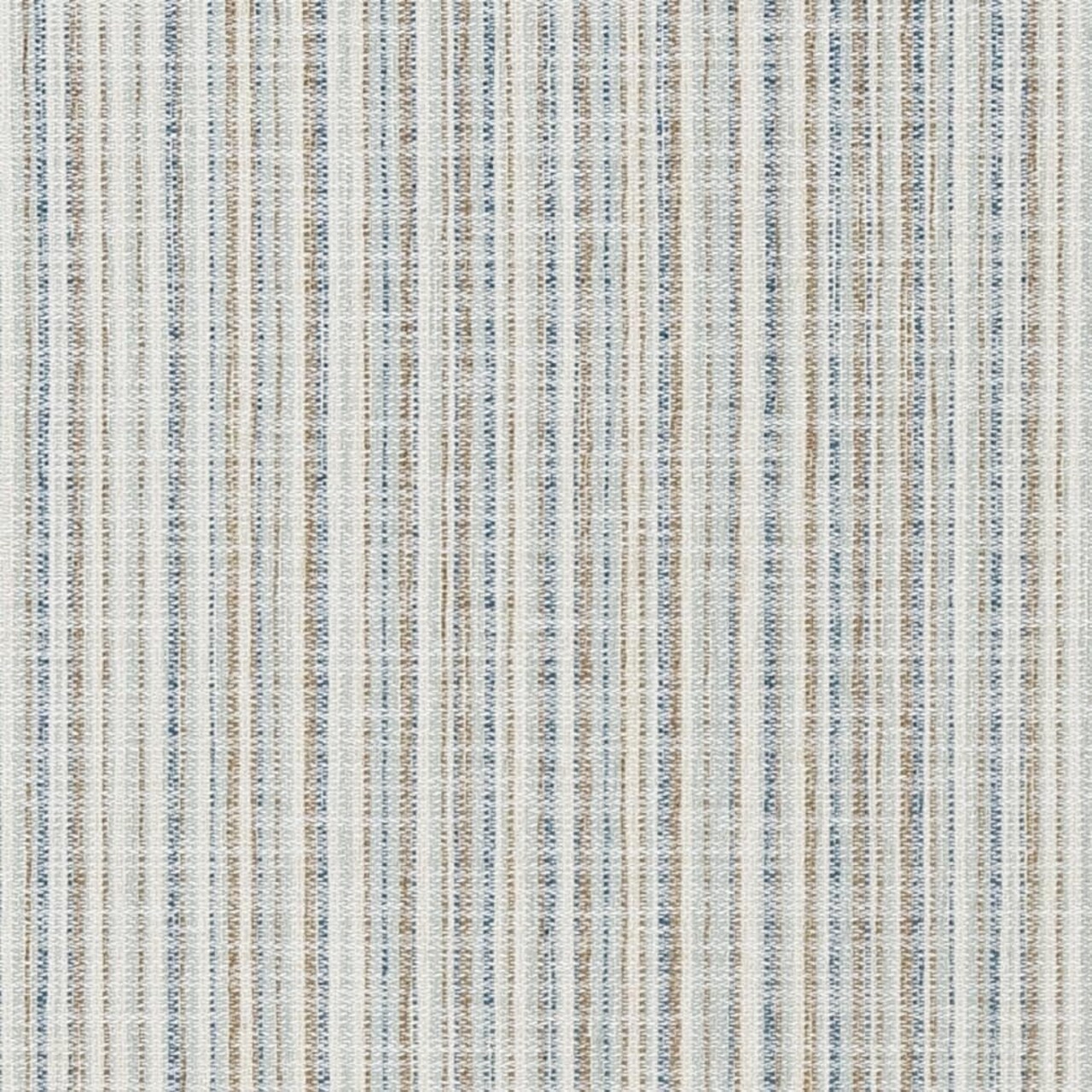 Blue Small Scale Stripe Woven Pattern Upholstery Fabric by The Yard - SKU: Equinox Indigo